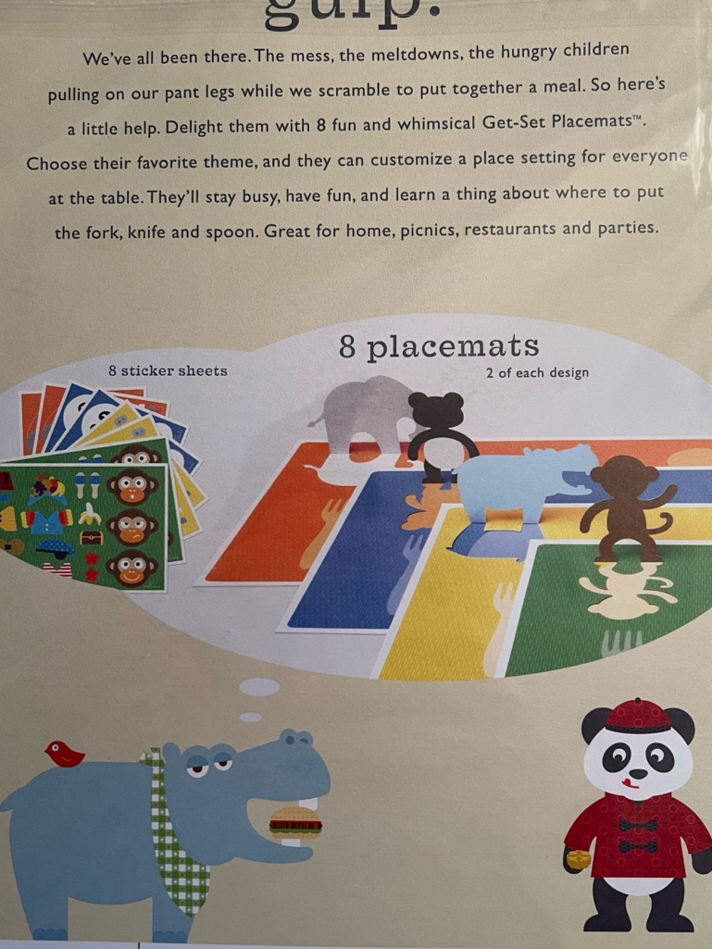Hello Hanna "Hello Jungle" Get-Set Animal Pop-Up Placemats - Picture 5 of 8